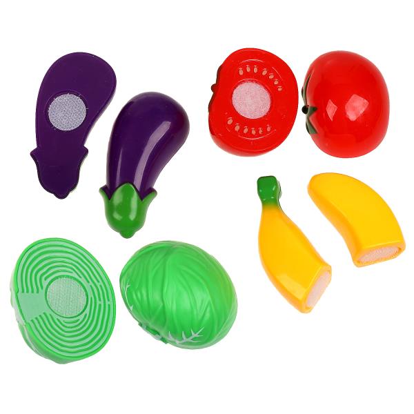 Набор овощей и фруктов, Ми-ми-мишки в кор. 25*6*18,5см ИГРАЕМ ВМЕСТЕ в кор.2*24шт