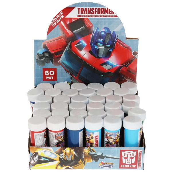 Мыльные пузыри Трансформеры 60мл ИГРАЕМ ВМЕСТЕ уп-36шт в кор.6уп