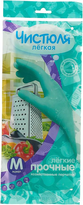 ЧИСТЮЛЯ ЛЕГКАЯ перчатки хозяйственные легкие прочные (M)