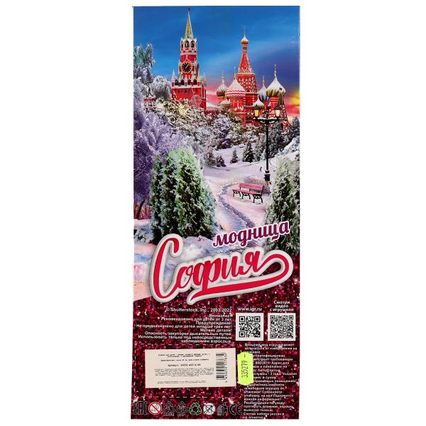 Кукла 29 см София, руки и ноги сгиб, ЗИМА, акс, кор КАРАПУЗ в кор.24шт