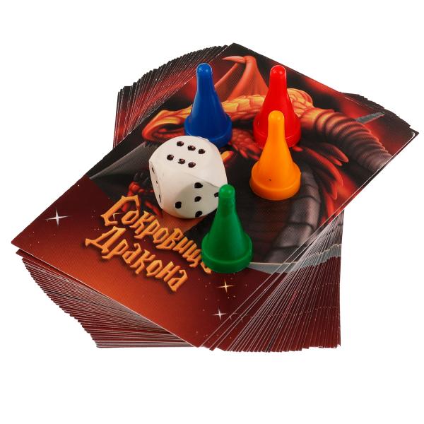 Сокровища дракона. Настольная игра-квадрат. 40карточек. 250*250*55 мм 82 стр. Умные игры в кор.10шт