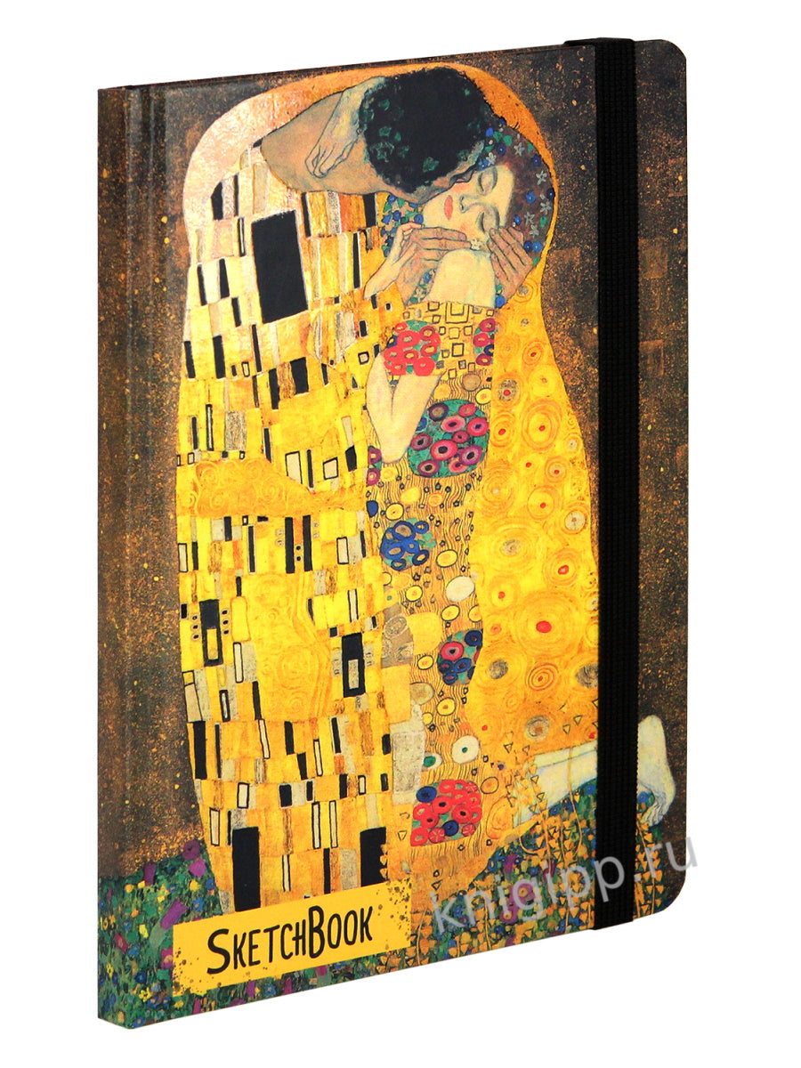 СКЕТЧБУК А5. Густав Климт. ПОЦЕЛУЙ (выб.лак)