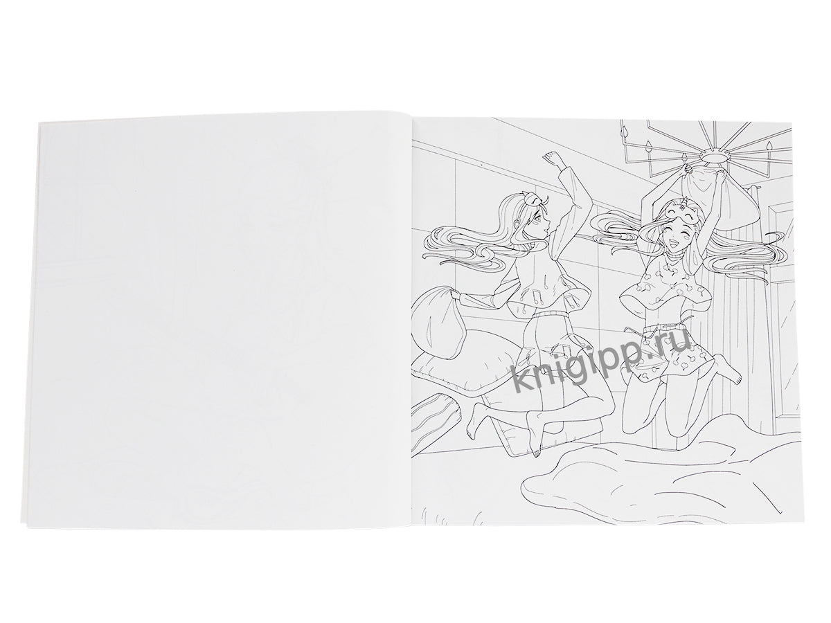 АНИМЕ РАСКРАСКА ДЛЯ МАРКЕРОВ. Современные девчонки