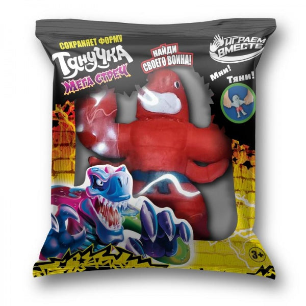 Игрушка тянучка МОНСТР акула 14см, цветной пакет Супер Флекс в кор.60шт