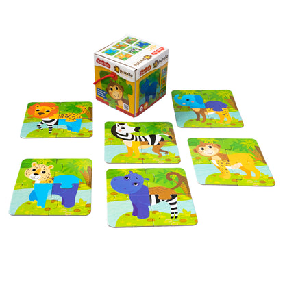 Пазлы MAXI Baby Toys "Собери свою зверюшку. Животные Африки"