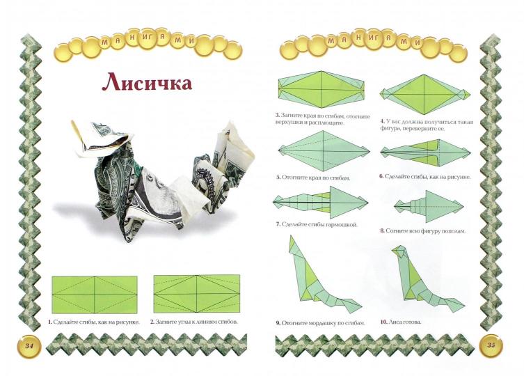 Оригами из денег. Манигами