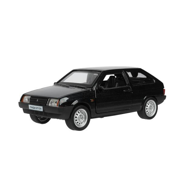 Машина металл LADA -2108 "СПУТНИК", 11,7 см, двери, баг., ин., черный, кор. Технопарк в кор.2*36шт
