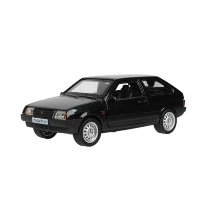 Машина металл LADA -2108 "СПУТНИК", 11,7 см, двери, баг., ин., черный, кор. Технопарк в кор.2*36шт