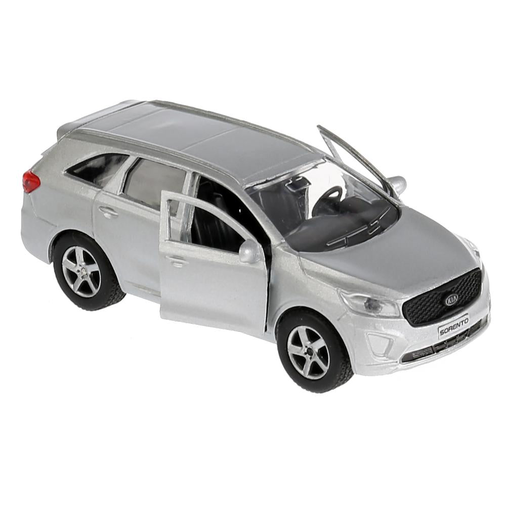 Машина металл KIA Sorento Prime серебристый 12 см, откр.дв., багаж., инерц. Технопарк в кор.2*24шт