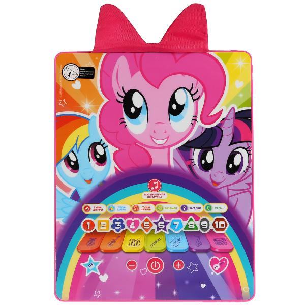 Сенсорный планшет.7 песен из м/ф, 9 режимов, текстильные вставки, "my little pony" "Умка" в кор.40шт