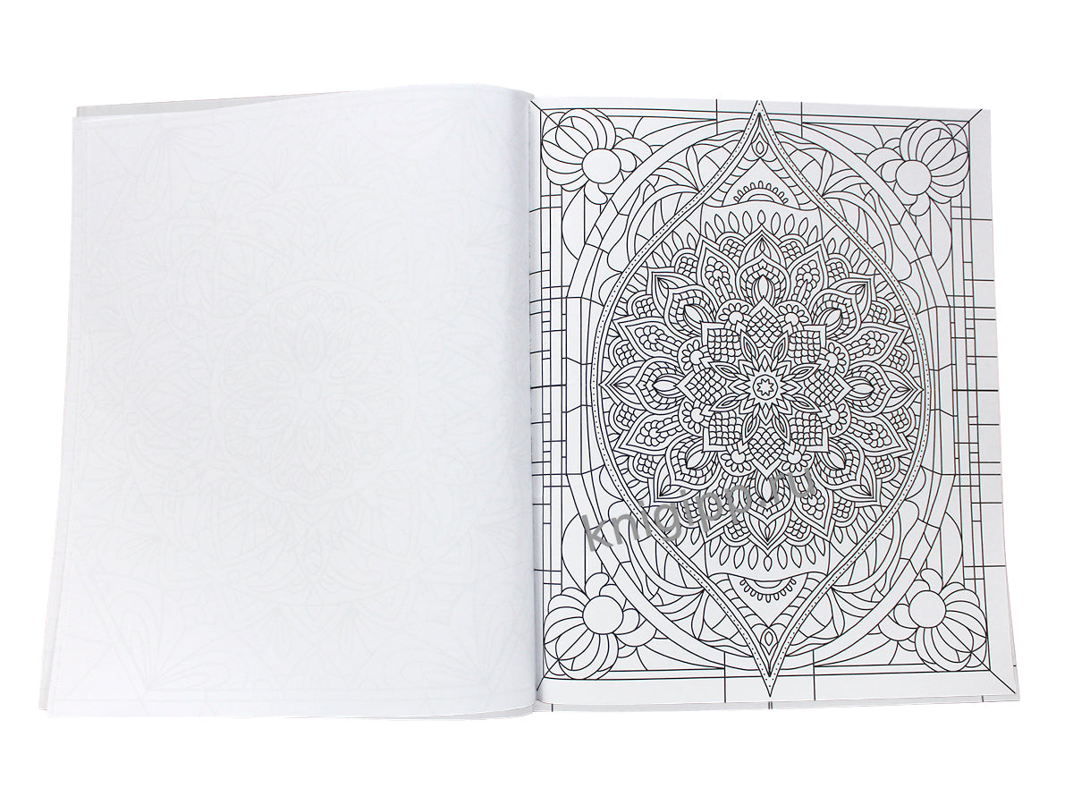 РАСКРАСКА ВИТРАЖИ. ЧАРУЮЩИЕ МАНДАЛЫ