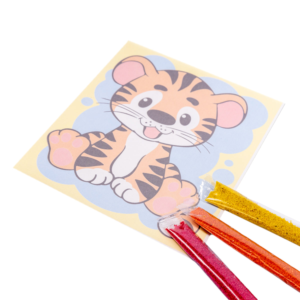 Набор для творчества. Десятое королевство Песочная фреска "Тигренок" Символ года 2022