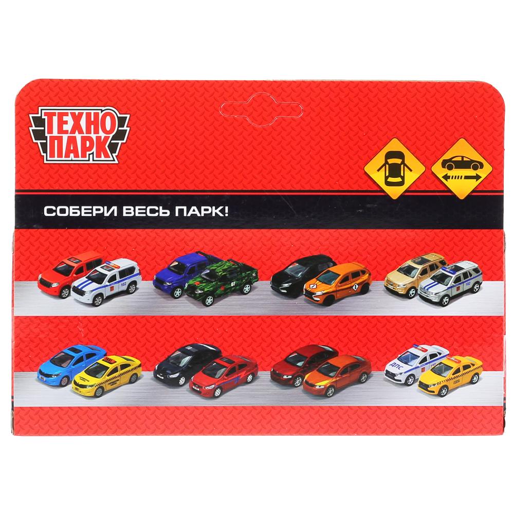 4690590199657 Машина металл TOYOTA "land cruiser матовый"дл12,5см,откр дв,инерц,черн,в кор Технопарк