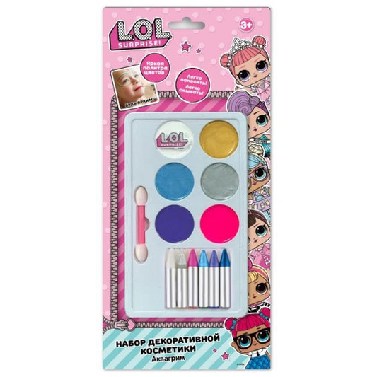 Аквагрим набор палетка с карандашами МУЛЬТИ АРТ в кор.48шт