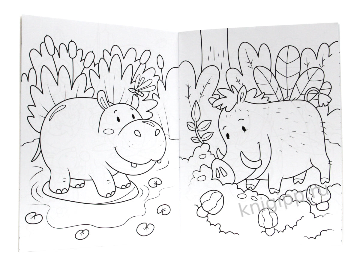 СУПЕР-ПУПЕР РАСКРАСКА. ДИКИЕ ЖИВОТНЫЕ