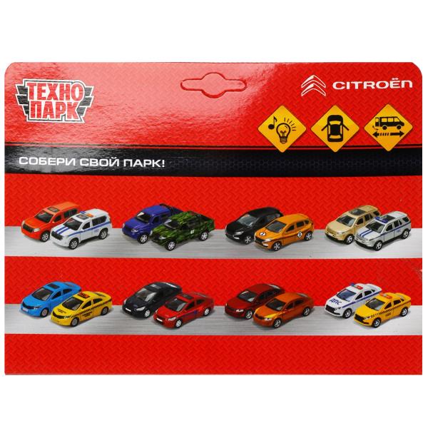 Машина металл свет-звук CITROEN JUMPER ПОЛИЦИЯ 14 см, двер, инер,белый, кор. Технопарк в кор.2*36шт