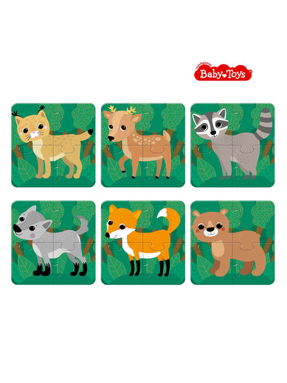 Пазлы MAXI Baby Toys "Собери свою зверюшку. Животные леса"