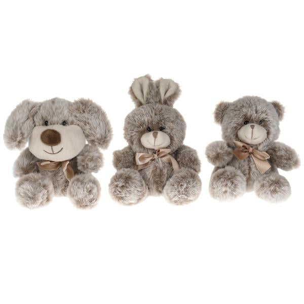 Игрушка мягкая дисплей "мишки,собачки,зайчики" 13см,без чипа,в дисп МУЛЬТИ-ПУЛЬТИ уп-9шт в кор.12уп