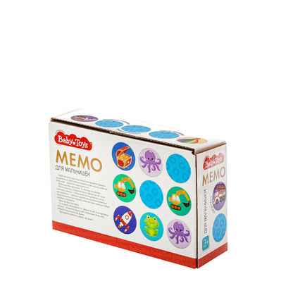 ИГРА НАСТОЛЬНАЯ МЕМО "ДЛЯ МАЛЬЧИШЕК" ВABY TOYS в кор.10шт