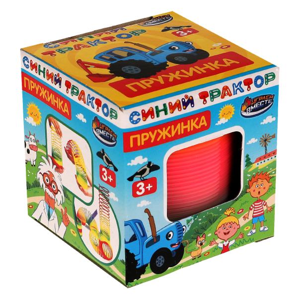 Играем вместе. Игра пружинка "Синий трактор" кор.7*7*7см арт.1404Z248-R1