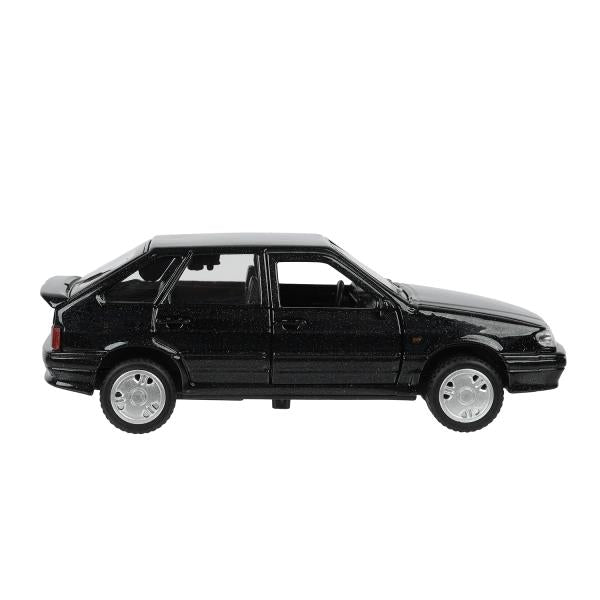 Машина металл LADA -2114 "SAMARA", 12 см, двери, багаж, инерц., черный, кор. Технопарк в кор.2*36шт