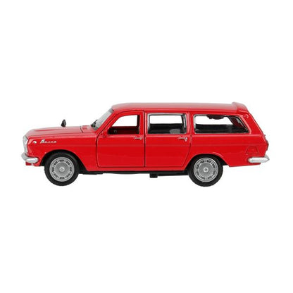 Машина металл ГАЗ -2402 "волга" дл 12 см, откр дв, багаж, инерц, крас., кор. Технопарк в кор.2*36шт
