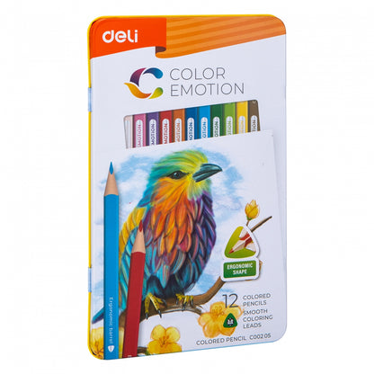 Карандаши 12цв Color Emotion лип.в мет.кор,EC00205