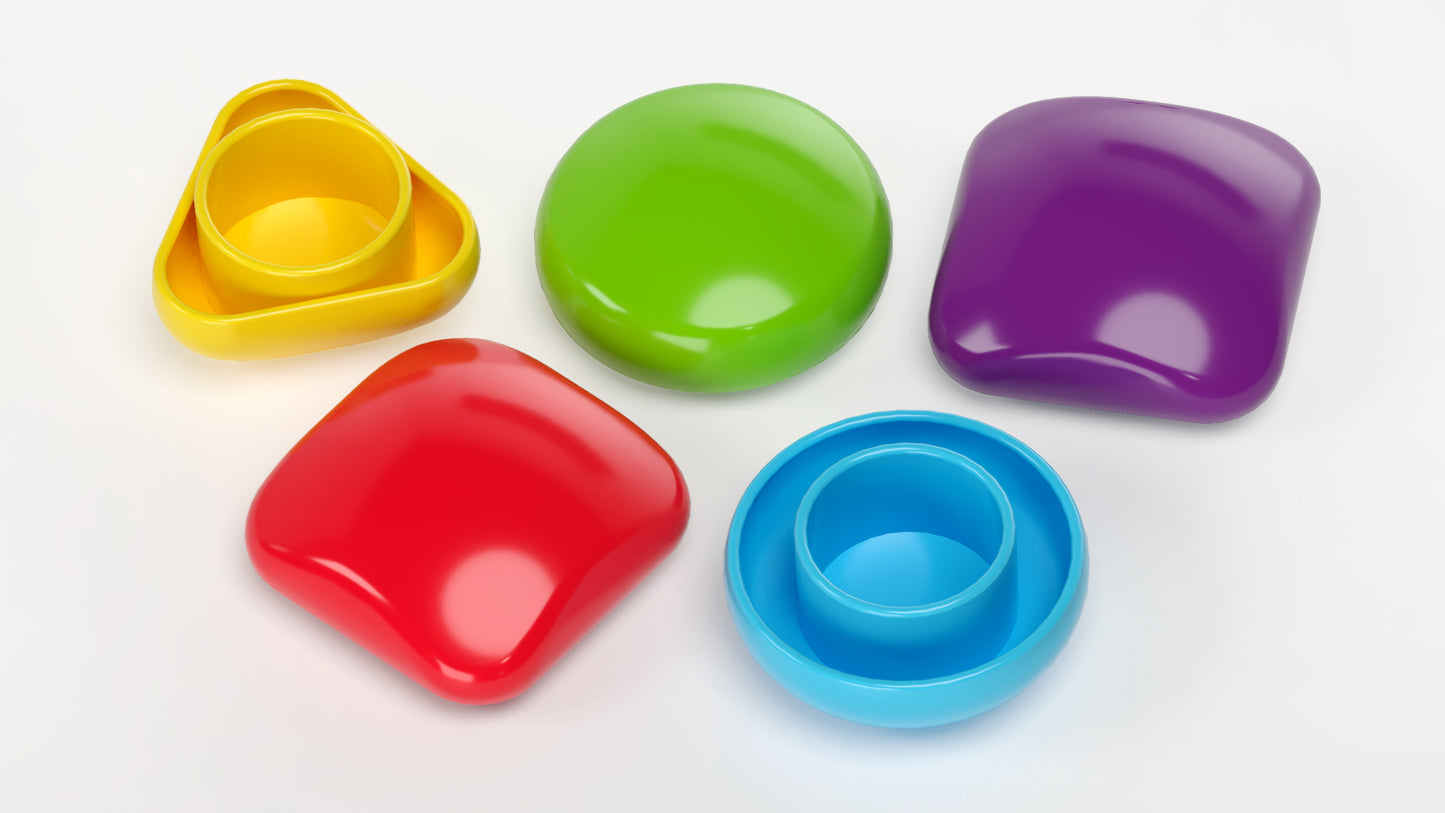 Мозаика для малышей в чемодане "Собачка" d4,5/38 эл Baby Toys в кор.8шт